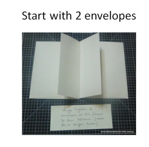 Step 1  join 2 envelopes